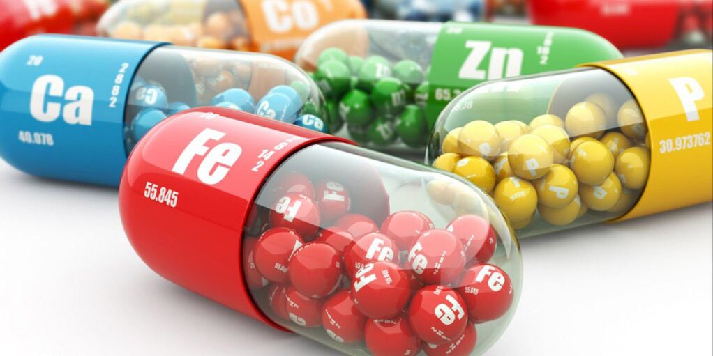 Die Einnahme von Vitaminen hilft, eine Verschlimmerung der Osteochondrose zu verhindern.